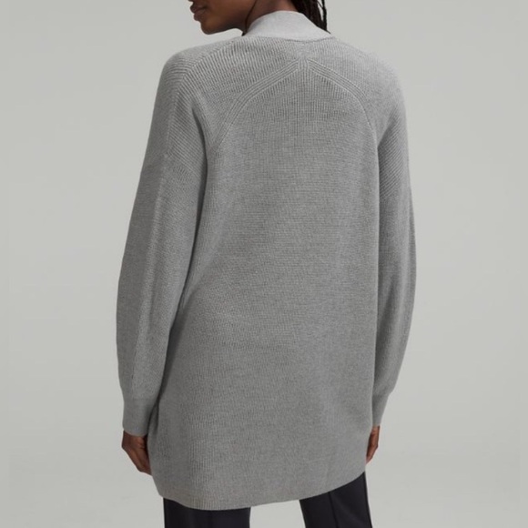 Lululemon merino wool blend wrap sweater - Picture 4 of 5